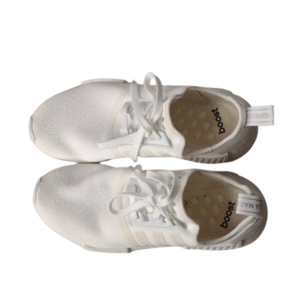 Adidas Boost NMD White Sneakers Shoes Men's 8.5 - Picture 4 of 11